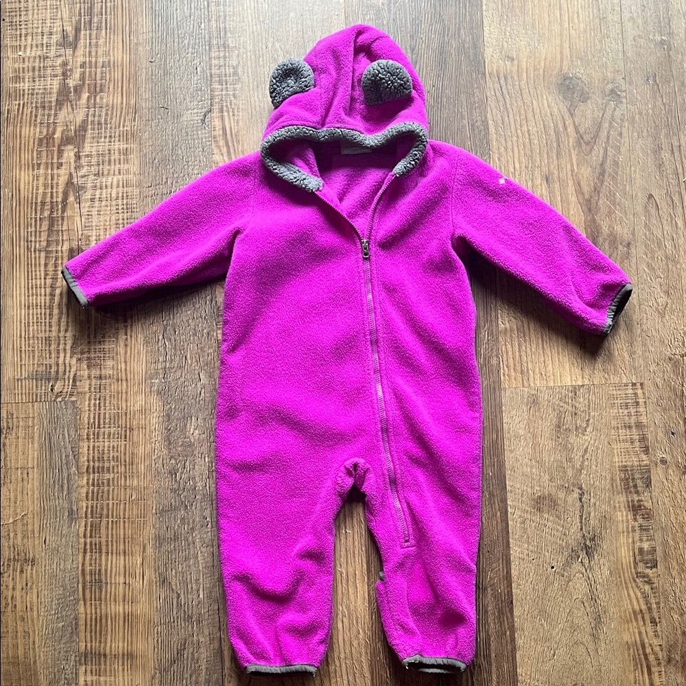 Columbia Fuchsia and Gray Kids One Piece